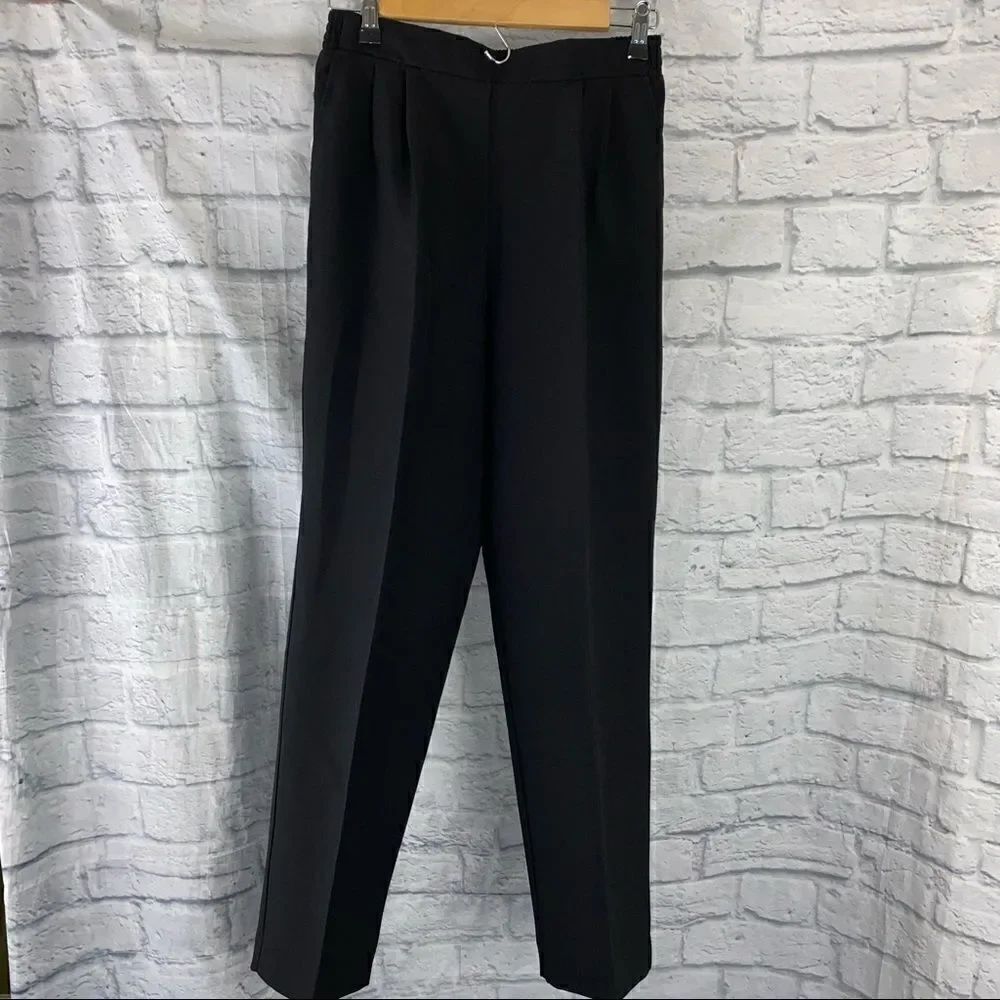 Blair elastic waist casual pants black size 10 petite